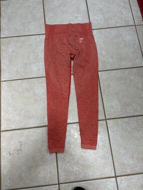 Gymshark Kids Seamless Leggings - Coral Red